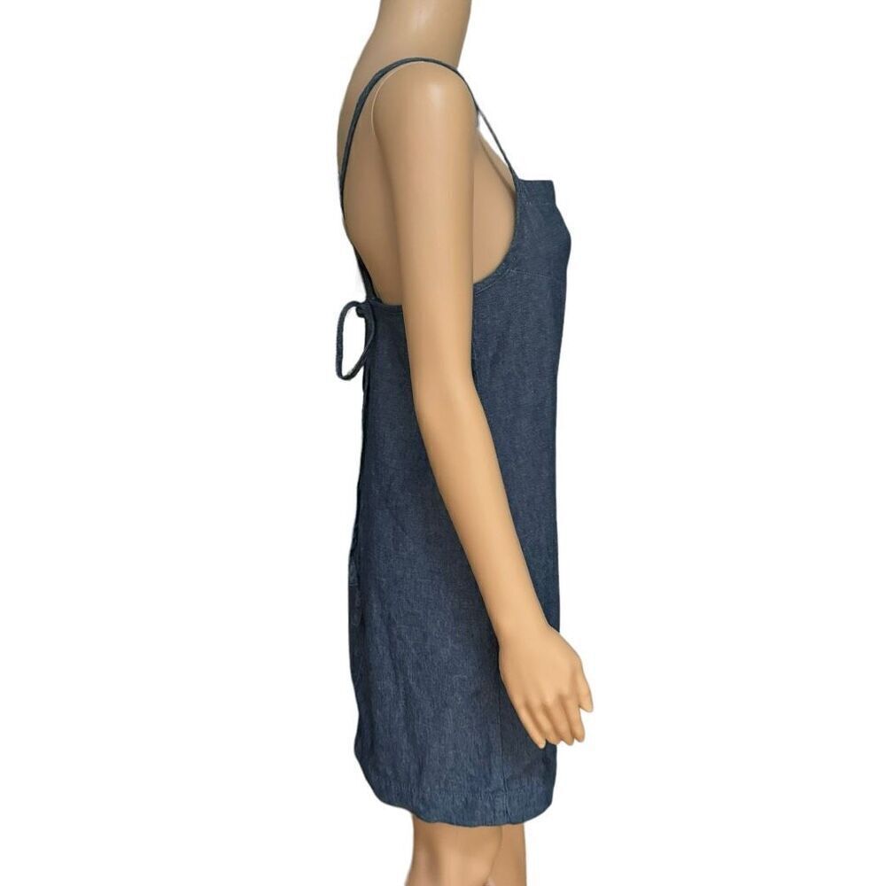 Rag & bone denim tie dress rinse blue chambray size S 100% cotton NWT - Picture 3 of 8